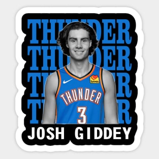 Oklahoma City Thunder Josh Giddey 3 Sticker